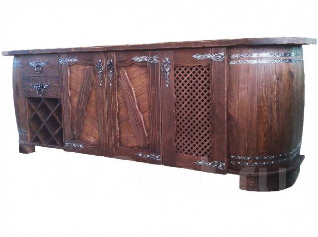 Барный стол под старину из массива дерева - Мебель во Владивостоке