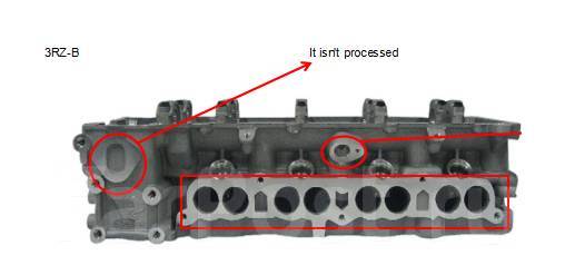 Головка блока цилиндров (голая) Toyota HiluSurf/ToyoAce 3RZ-FE купить в ...