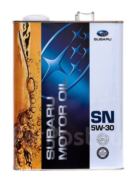 Масло моторное Subaru Motor OIL 5W30 SN (4л), 4,00 л. SN, бензин, для ...