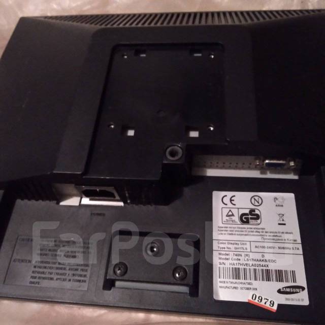 Монитор самсунг, ЖК (LCD, LED, QLED), 17", TN, б/у, в наличии. Цена ...
