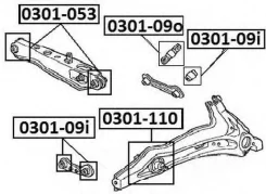 ����������� ������� ����������� ������ ������� Honda Civic EG 1991-1995 ASVA 0301-110 0301110 ����
