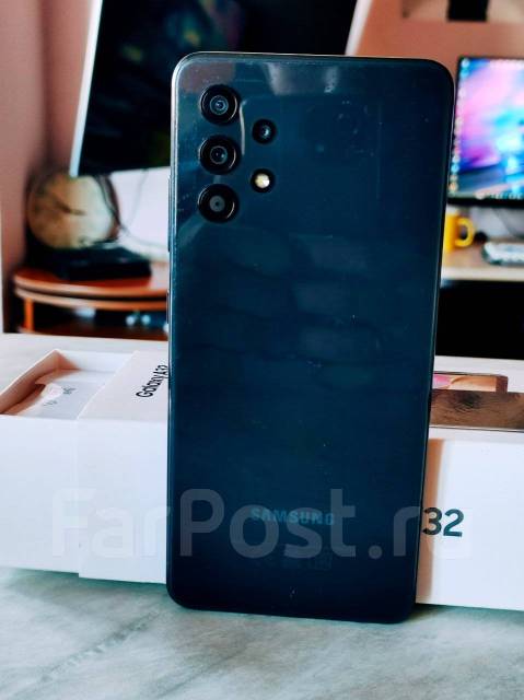 Samsung Galaxy A32 128gb, 6.40", моноблок, черный, 3G, 4G LTE, Dual-SIM ...