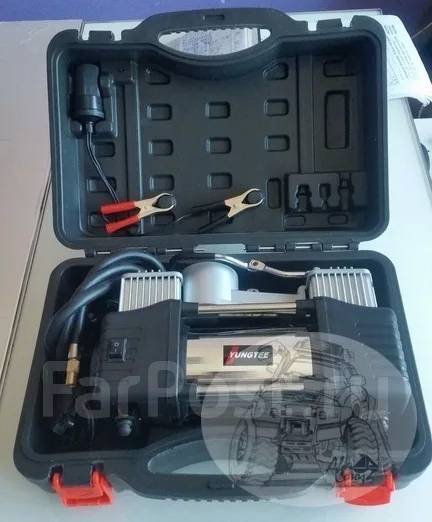 Компрессор автомобильный металлический 85 л/мин, двухцилиндровый в ...