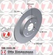 ���� ��������� ! ����. 300x12/36-5x112 Audi A4/A5 all 07 OTTO Zimmermann 100333320 100333320 ����
