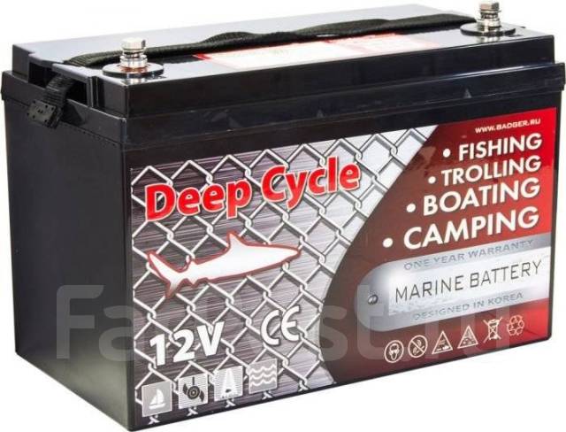 Аккумулятор Marine Deep Cycle AGM 100Ah 12V (6FM100D-X), 100 А.ч. новый ...