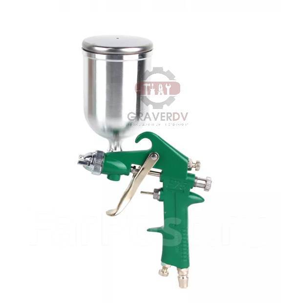 Пистолет покрасочный (краскопульт) 1,5мм/400мл пневматический с верхним ...