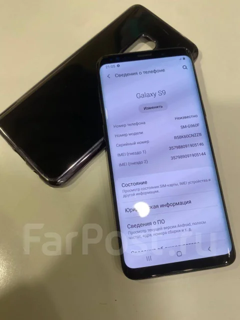 Samsung Galaxy S9. �/�, ������, 4G LTE, Dual-SIM, NFC ����