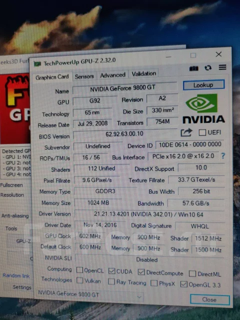 GeForce 9800 GT ����