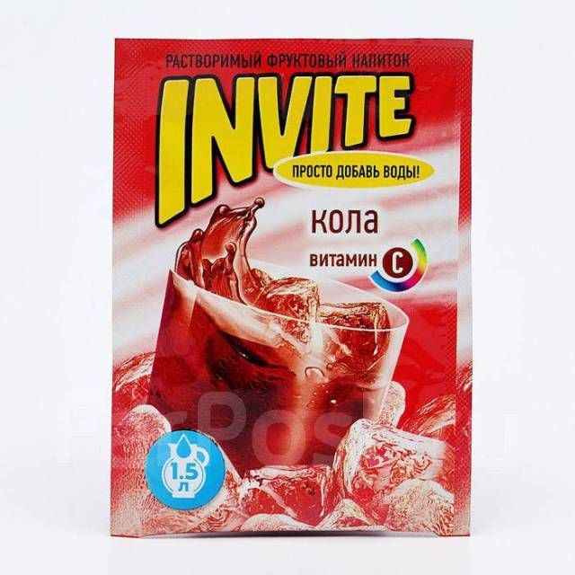 Растворимый напиток Invite кола - Безалкогольные напитки во Владивостоке
