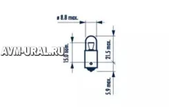 ����� 12V 4W Narva T4W 17131 ����