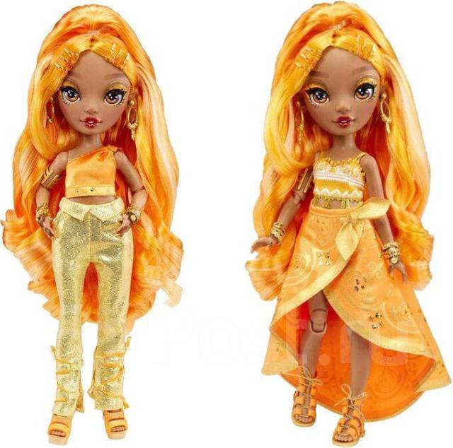 Rainbow High Winter Break Poppy Rowan - Oranje Fashion Doll met 2 outfits, sneeuw uitrusting