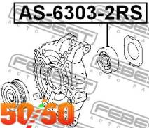��������� ��������� 17�47�14 AS-6303-2RS Febest AS63032RS ����