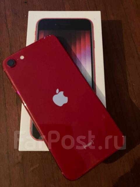 Apple iPhone SE 3, 2022, A2782, 64 ГБ! RED / Красный! iOS 15.7.1