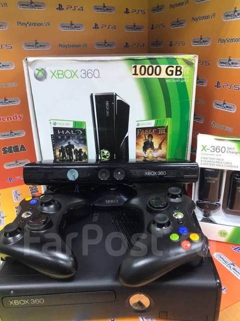 Игровая приставка Xbox 360 1000 гб 600 игр набор Приставкин/Центр ...
