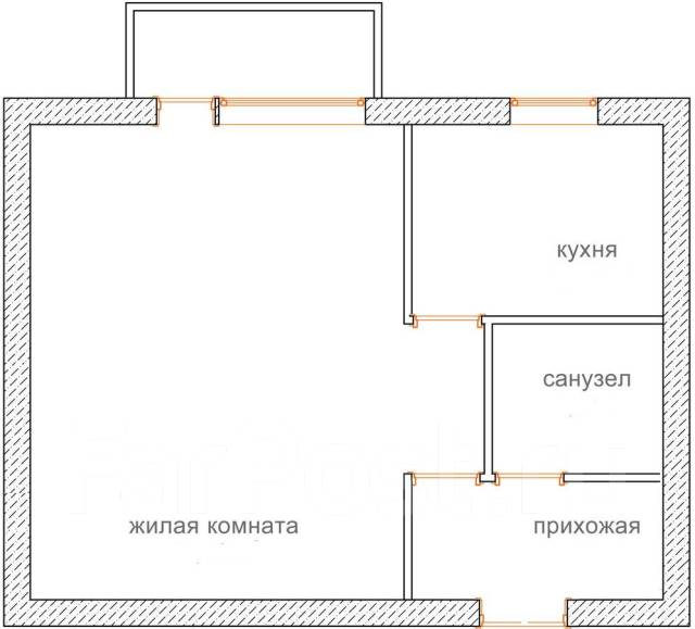 Планировка хрущевки 1 комната