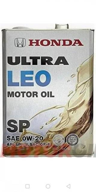 Моторное масло Honda Ultra Leo SN/GF-5 (08227-99974) 0W-20, 4л ...