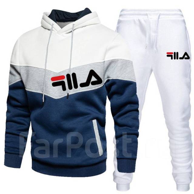 Мужской спортивный костюм FILA утепленный на флисе во Владивостоке ...