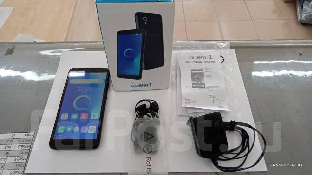 Смартфон Alcatel 5033D, 8 гб, 5", черный, 3G, 4G LTE, Dual-SIM, б/у, в ...