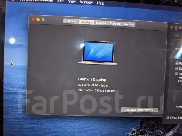 Apple MacBook Pro 15 2015 Mid. 15", 2,2����, ��� 16 ��, ���� 256���, WiFi: 1, Bluetooth: 1, ����������� �� 10��. ����