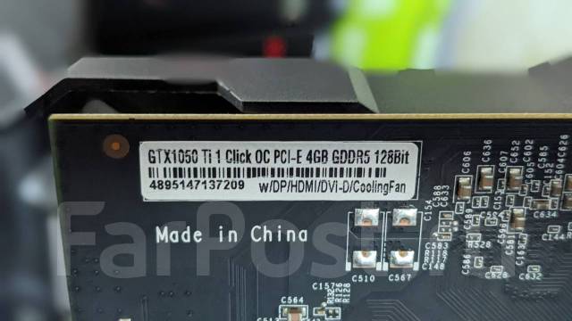 KFA2 GeForce GTX 1050 Ti 1-Click OC - Видеокарты во Владивостоке