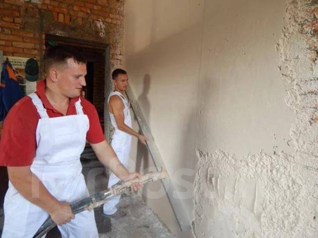 Механизированная штукатурка по маякам в Уссурийске