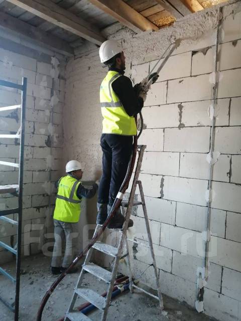 Механизированная штукатурка по маякам в Уссурийске