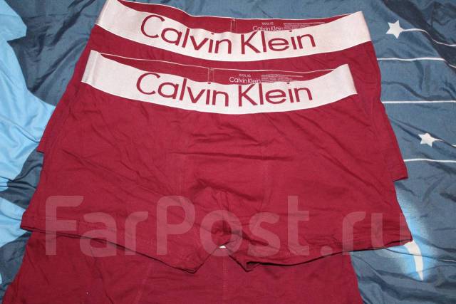 Мужские трусы боксеры Calvin Klein размеры L, XL, 2XL, 50, 56, 58, новый, в  наличии. Цена: 450₽ в Хабаровске