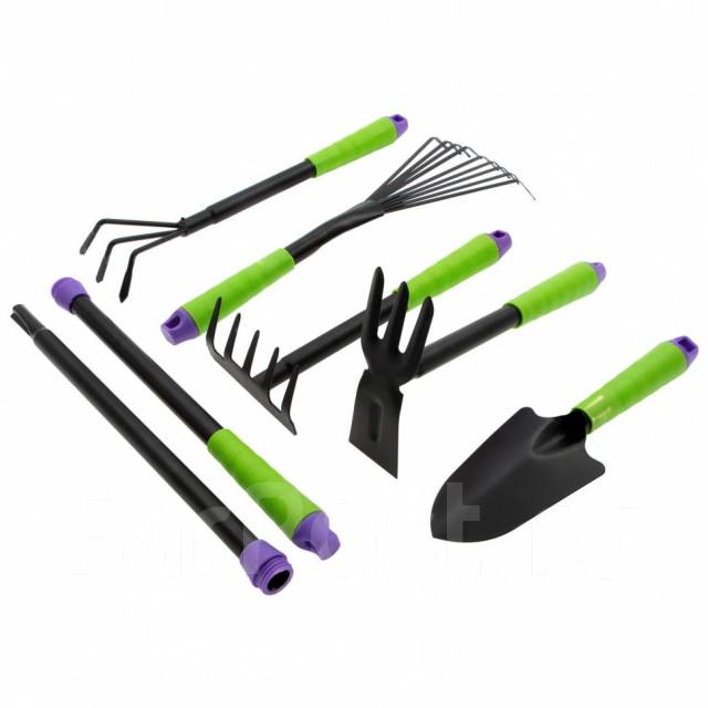  садового инструмента, пластиковые рукоятки, 7 предметов, Connect .