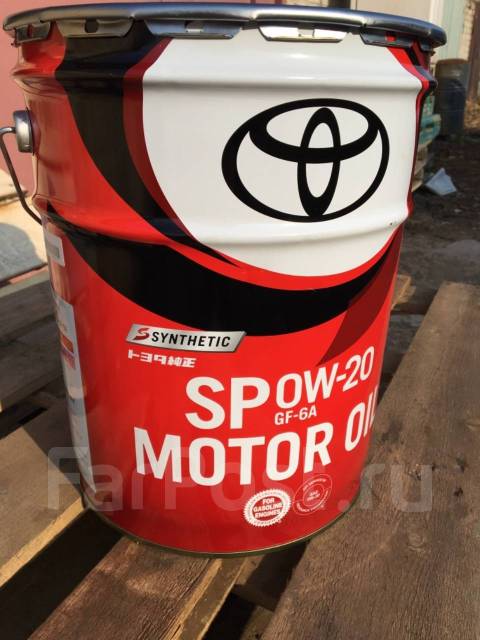 Масло Toyota 0W-20 синтетика, 20 литров - Моторные масла во Владивостоке