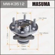 ��������� ���� Masuma rear Hyundai Sonata V (with ABS) MW-K3512 Masuma, ������ MWK3512 ����