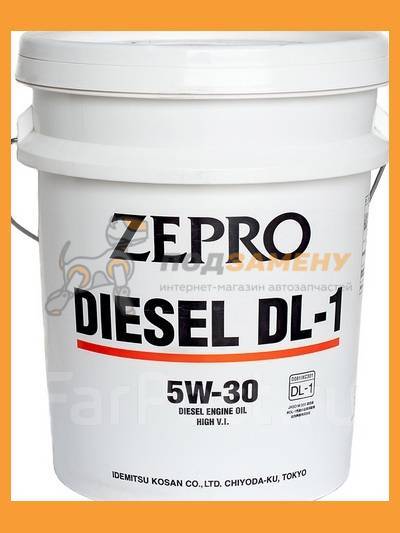 Моторное масло Idemitsu Zepro Diesel DL-1 5W30 ACEA C2-08 (20л) 2156 ...