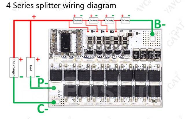 Bms 5s 100a схема подключения 4s