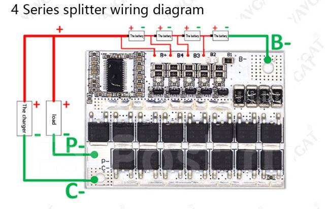 Bms 4s 100a схема подключения