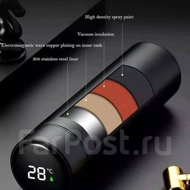 Термос для чая с температурой датчиком температуры, для кофе, чая ...