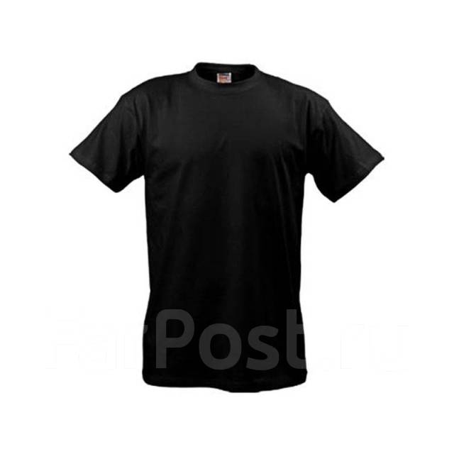 Футболка мужская однотонная черная, новый, в наличии. Цена: 299₽ во Владивостоке