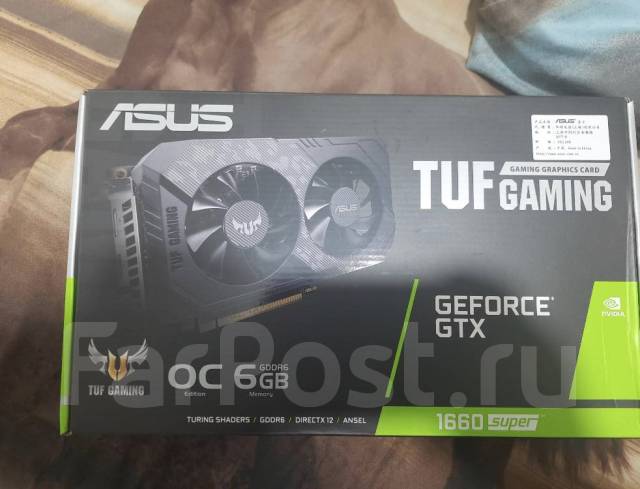 Видеокарта Asus TUF GTX 1660 TI 6GB DDR6, б/у, в наличии. Цена: 17 990 ...