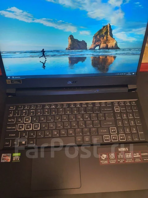 Acer Nitro 5 AN515-45. 15.6", 3,3����, ��� 8 ��, ���� 512���, WiFi: 1, Bluetooth: 1, ����������� �� 10��. ����