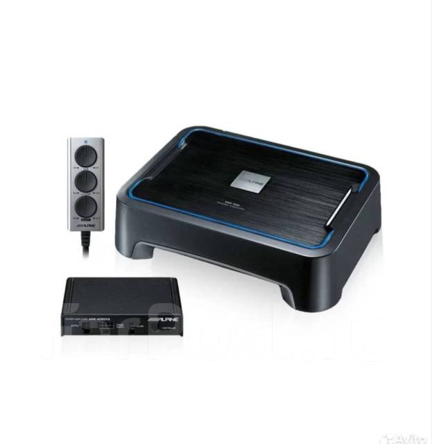Сабвуфер Alpine SWE-1500, компонентные, 150 Вт, активный, с корпусом, б ...