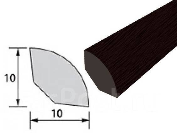 Внутренний 10. Угол 10х10мм 2,7м 302 / венге черный внутренний округлый 