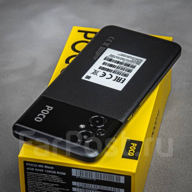 Xiaomi Poco M5 4ГБ+64ГБ Чёрный Ростест! +BT наушники XM Store, 64 гб, 6 ...