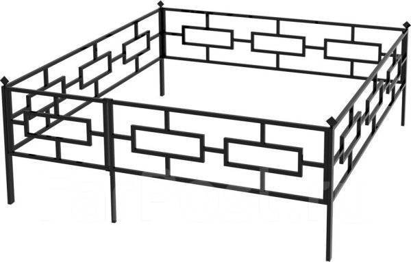 Оградки на кладбище своими руками из металлопрофиля чертежи и фото