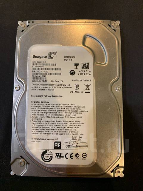 Жесткий диск 3.5 Seagate Barracuda 250 Gb - Носители информации во ...