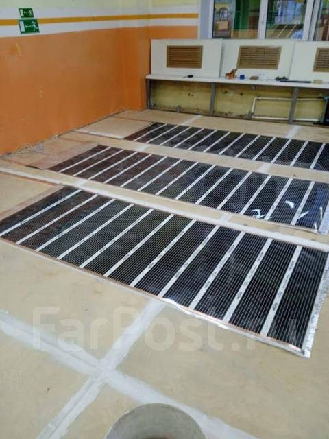 Инфракрасный пленочный теплый пол Heat Plus (Ю. Корея), 100 см. монтаж ...