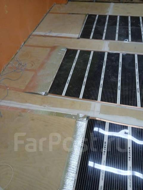 Инфракрасный пленочный теплый пол Heat Plus (Ю. Корея), 100 см. монтаж ...