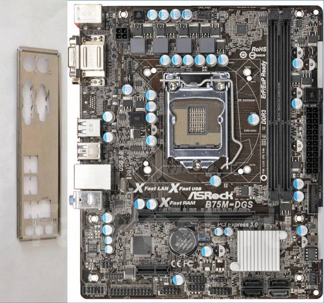Материнская плата ASRock B75M-DGS (LGA 1155) - Материнские платы в Артеме