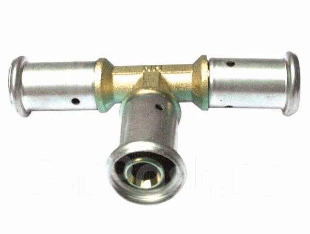 Тройник переходный уменьшенный в центре, латунь пресс, 26x20x26 ...