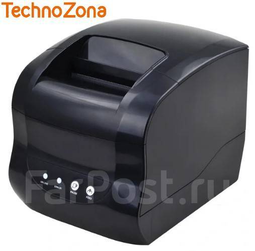 Термальный принтер этикеток Xprinter XP-365B (USB, Bluetooth), новый, в ...