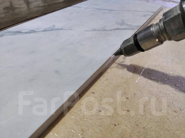 Гидроабразивная резка керамогранита, кафеля, металла, гранита, мрамора ...