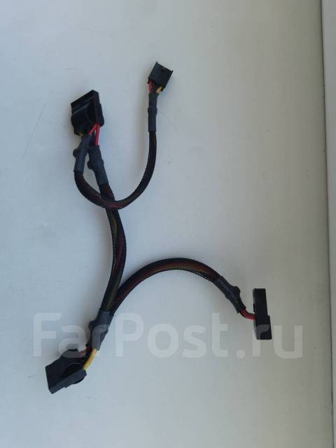 Провод для компьютера 3 Molex, 4 pin, б/у, в наличии. Цена: 150₽ во ...