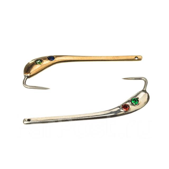 Набор 2 блесны с кристаллами Swarovski на зубаря, навагу, новый, в ...